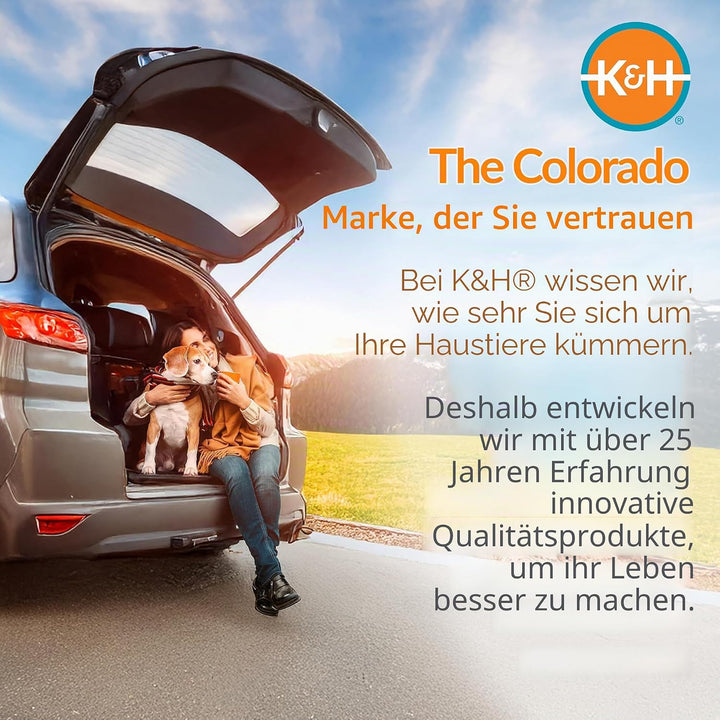 K&H PET PRODUCTS Reise-Sicherheitstasche für Haustiere, Hundebox für Autoreisen, weiche Seitentasche