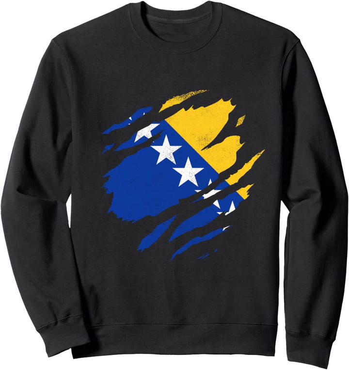 Bosnien Herzegowina Fahne Balkan Bosnische Flagge Bosna Sweatshirt