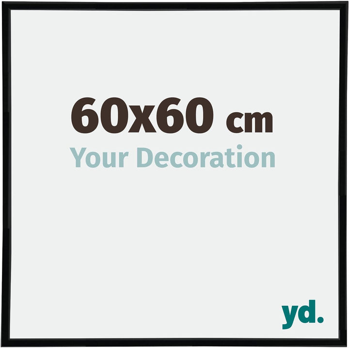 yd. Your Decoration - Bilderrahmen 60x60 cm - Bilderrahmen aus Kunststoff mit Acrylglas - Ausgezeich
