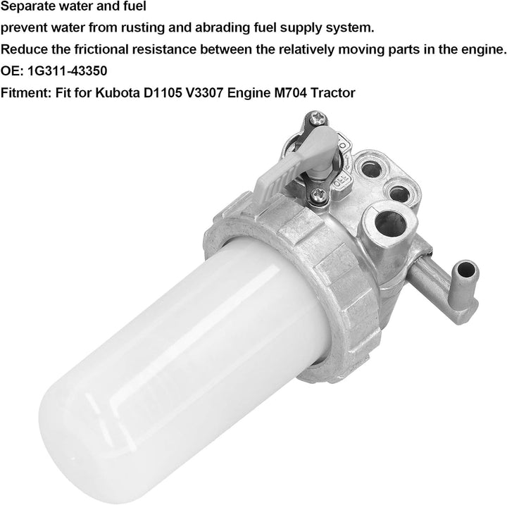 Wasserabscheider, Wasserabscheider Kraftstofffiltereinheit 1G311-43350 Baugruppe 1G311‑43350 Ersatz