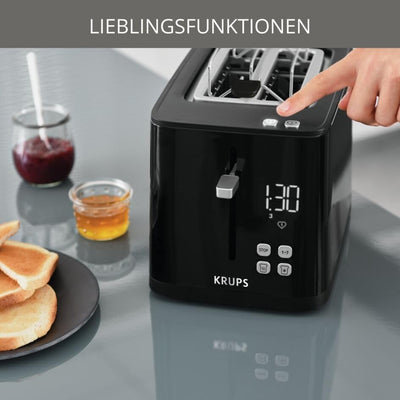 Krups KH6418 Smart'n Light Toaster | Zwei-Scheiben-Toaster | Digitaldisplay | 7 Bräunungsstufen | he