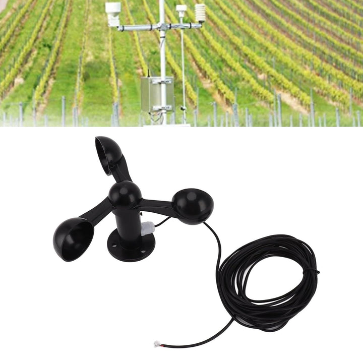 Haofy Präzisions-3-Tassen-Anemometer mit RS485-Ausgang für Wetterstation, Turmdrehkran – ABS-Materia