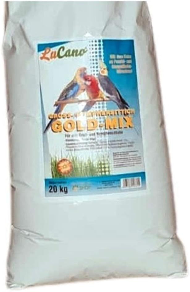 20 kg LuCano Gold Mix mit Früchten für Grosssittiche | Nymphensittiche | Vogelfutter 20.00 kg (1er P