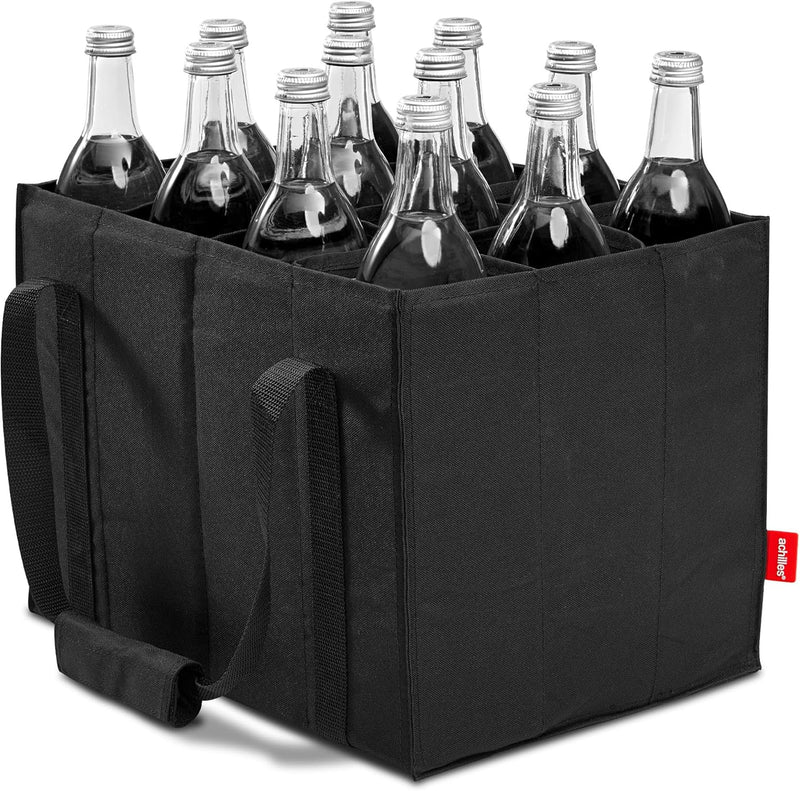 achilles Flaschentasche, Bottle Bag für 12 x 1,5 Liter Flaschen, Bottlebag, Tragetasche mit Trennwän