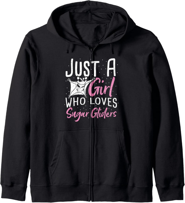 Frettchen: Just A Girl Who Loves Sugar Gliders - Tier Kapuzenjacke