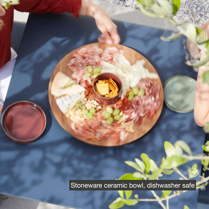 Point-Virgule Sharing Set mit magnetischem Tapabrett/lazy Susan Bowl ø40cm Bordeau 40cm, Bordeau 40c
