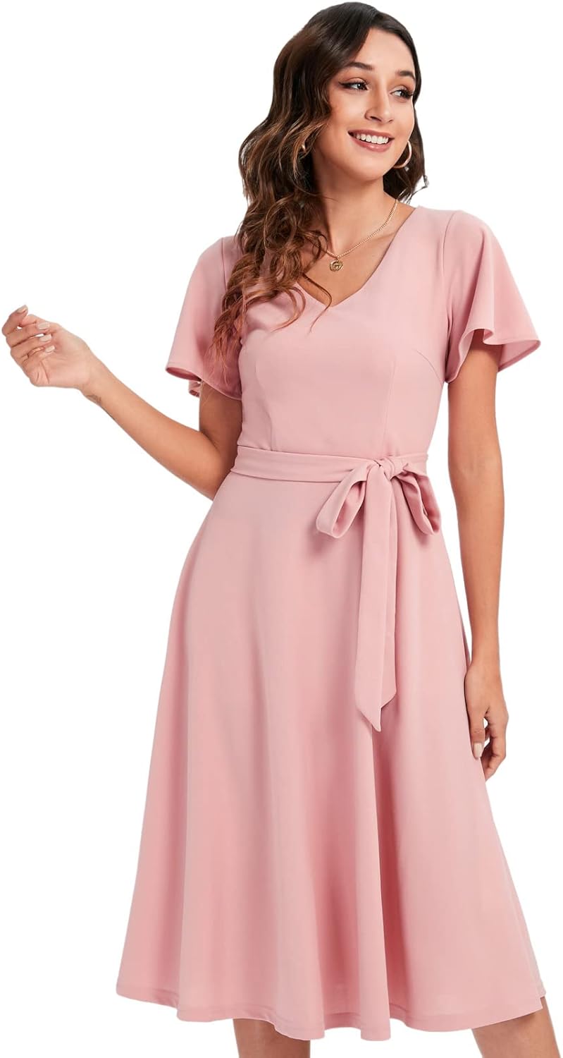 Gardenwed Kleider Damen Rockabilly Kleider Damen Festliche Kleider für Damen Rockabilly Kleid Cockta