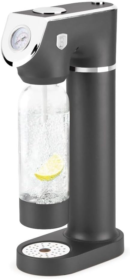 Berlinger Haus Wassersprudler Sodabereiter SODABAR + 2 Flaschen Anthrazit Kollektion | Stilvoll, kom