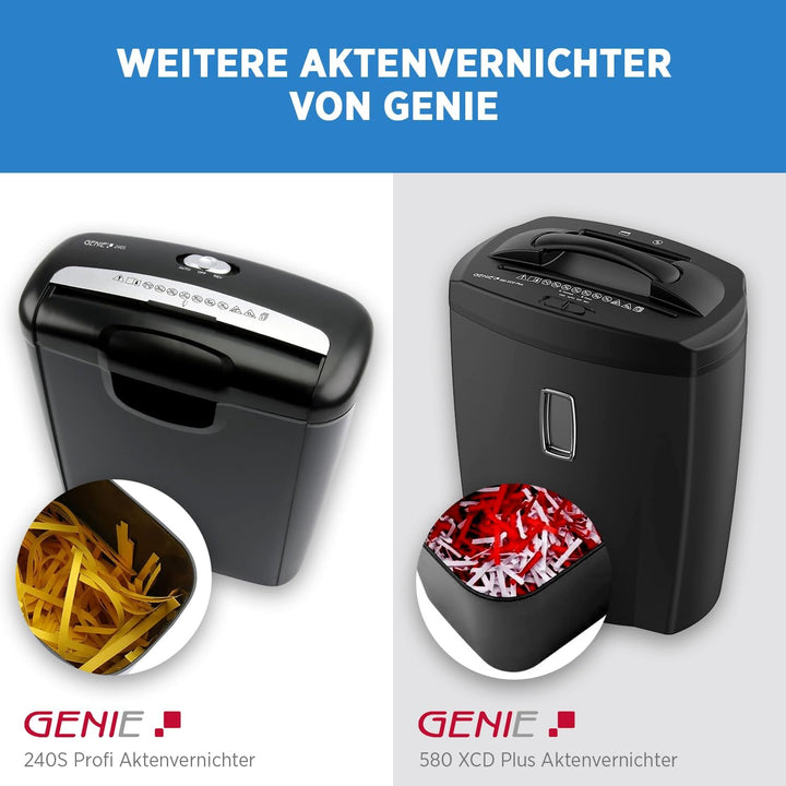 Genie 440 X II BR Schredder Aktenvernichter P4 | Papierschredder mit Partikelschnitt | 9L Auffangvol