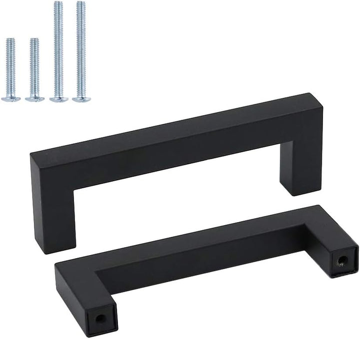 goldenwarm 15 Stück Möbelgriffe 96mm Küchengriffe Edelstahl LSJ12BK96 Bohrlochabstand 96mm Küchengri