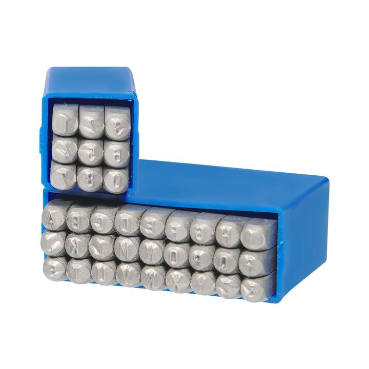 GRAVUREM-S Standard Schlagzahlen und -buchstaben 0-9 + A-Z,& (Kombination) / Schrifthöhe 1,5mm 1,5 m