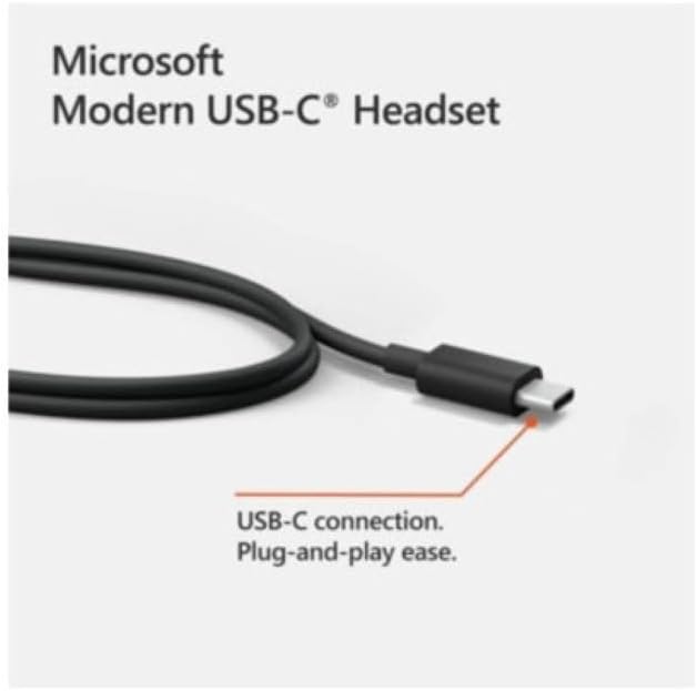 Microsoft Modernes USB-C Headset BtoBCasque filaire MS Modern USB-C