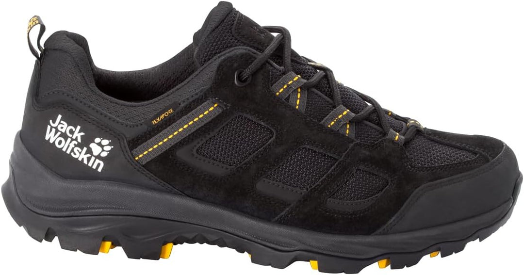 Jack Wolfskin Herren Vojo 3 Texapore Low M Outdoorschuhe 39.5 EU Black Burly Yellow Xt, 39.5 EU Blac