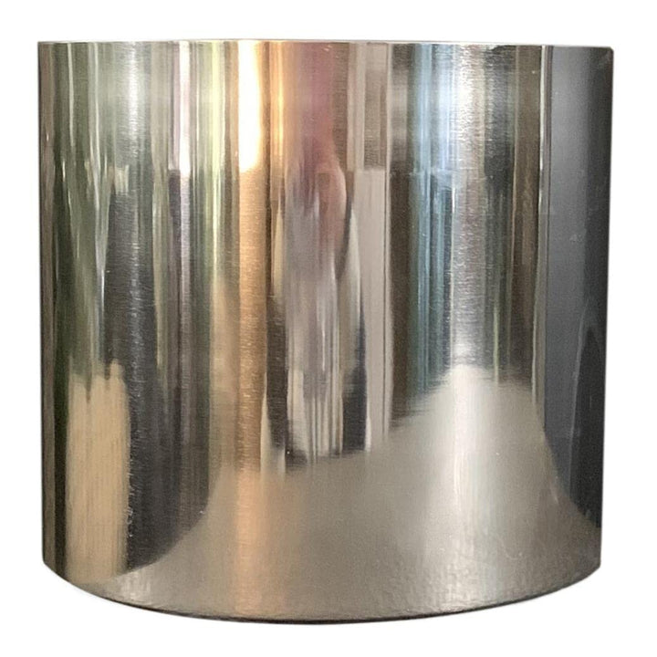 Leaf Moderner Übertopf aus Metall 18 cm Silber, 18 cm Silber