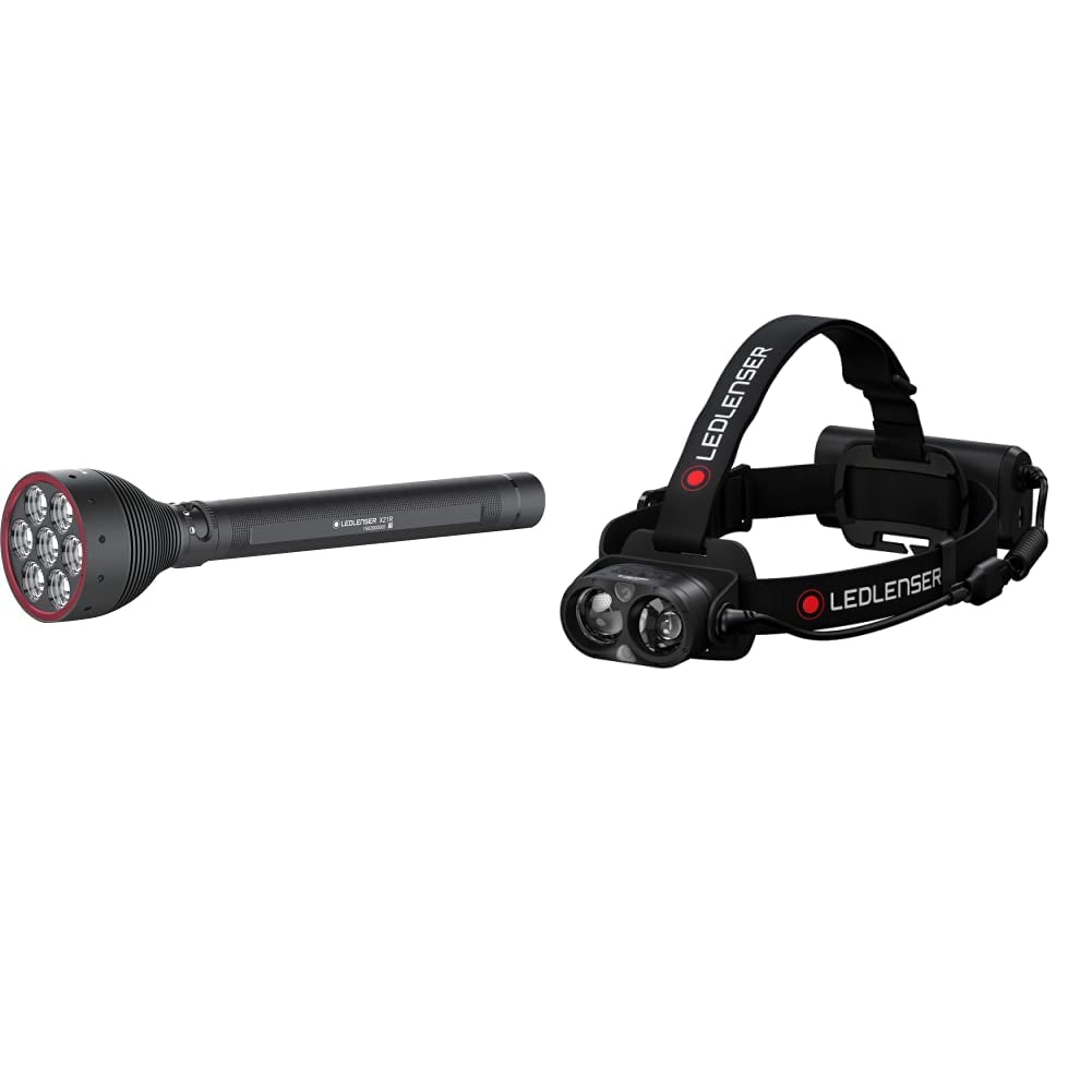 Ledlenser X21R Taschenlampe LED, Suchscheinwerfer, aufladbar mit Lithium LiFePO Akku, 5000 Lumen, fo