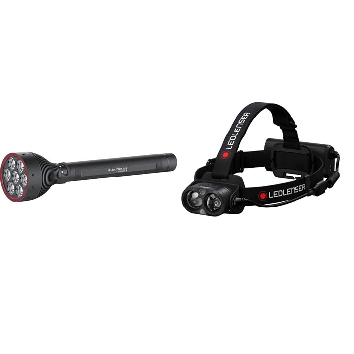 Ledlenser X21R Taschenlampe LED, Suchscheinwerfer, aufladbar mit Lithium LiFePO Akku, 5000 Lumen, fo