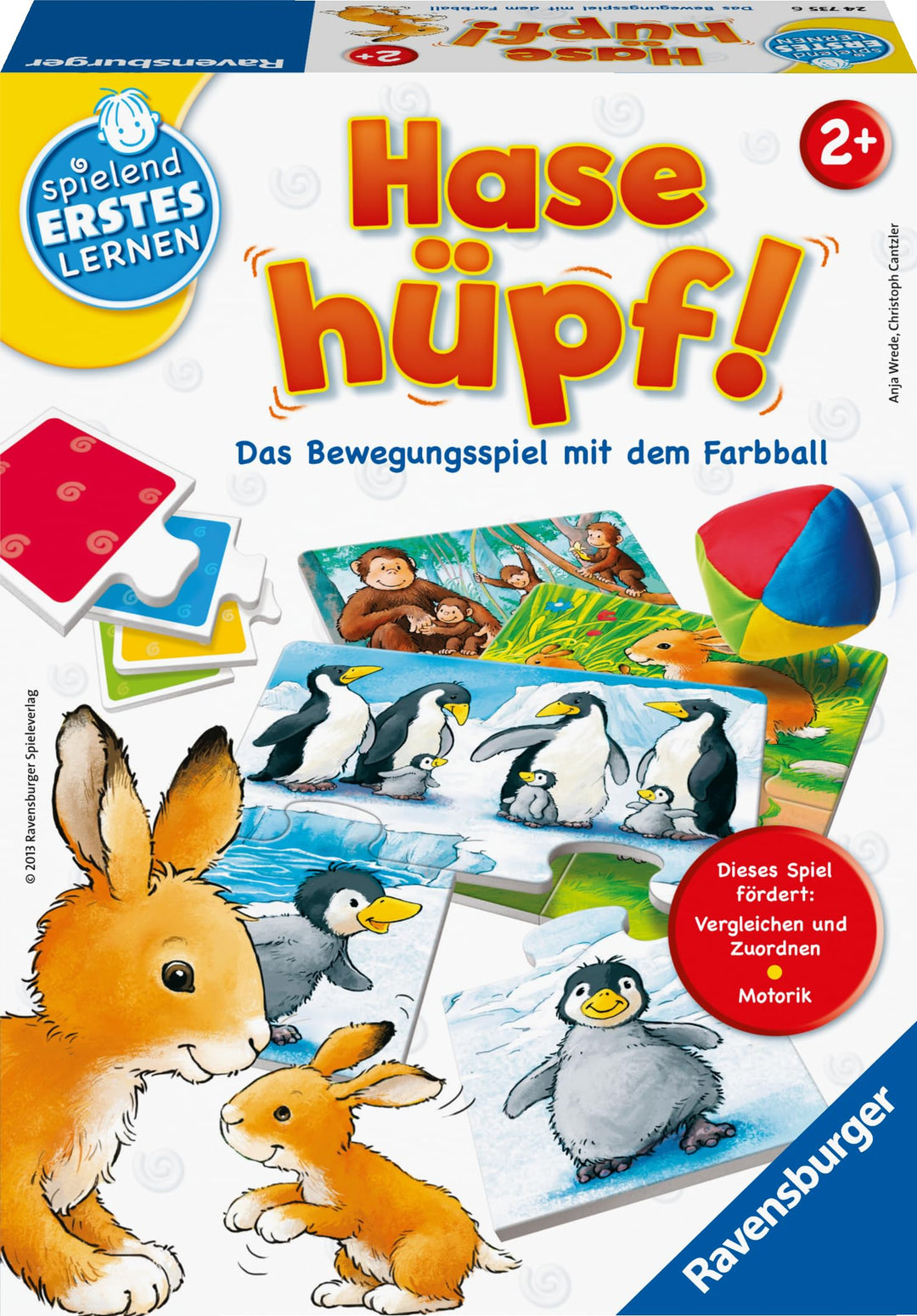 Ravensburger 24735 - Hase hüpf! - Bewegungsspiel für die Kleinen - Spiel für Kinder ab 2 Jahren, Spi