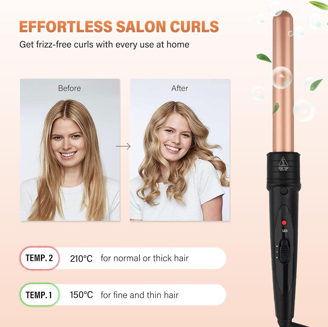 5 in 1 Lockenstab Set Grosse Locken Einstellbare Temperatur Keramikbeschichtung Multifunktions Austa