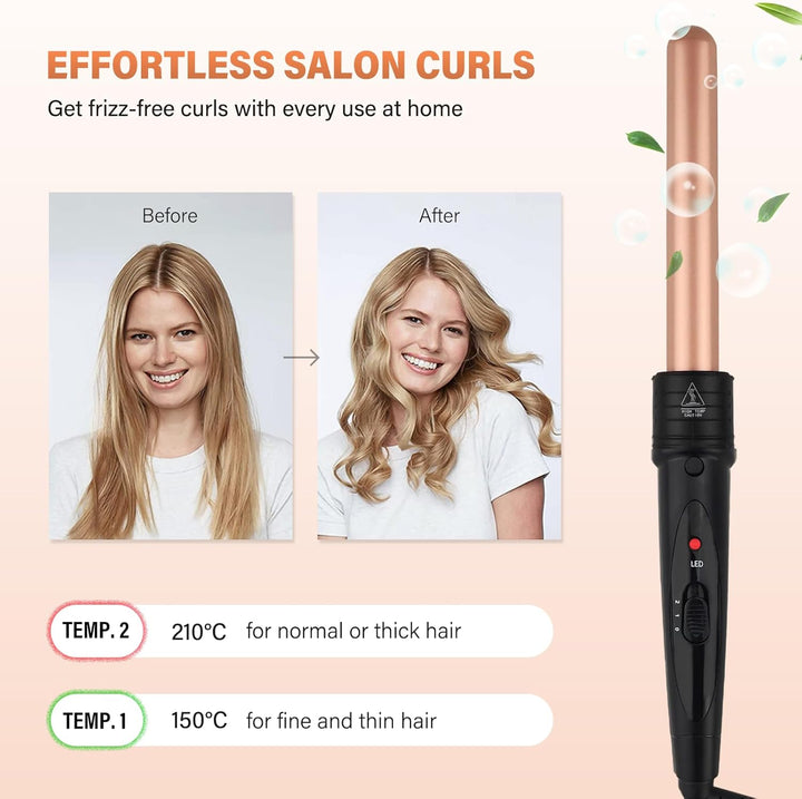 5 in 1 Lockenstab Set Grosse Locken Einstellbare Temperatur Keramikbeschichtung Multifunktions Austa