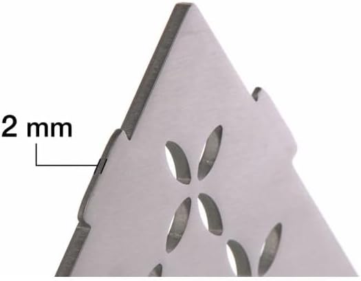 Schluter Systems Pentagon Eckregal E - gebogenes Design - Edelstahl gebürstet (SES2D6EB) - Kerdi-Lin