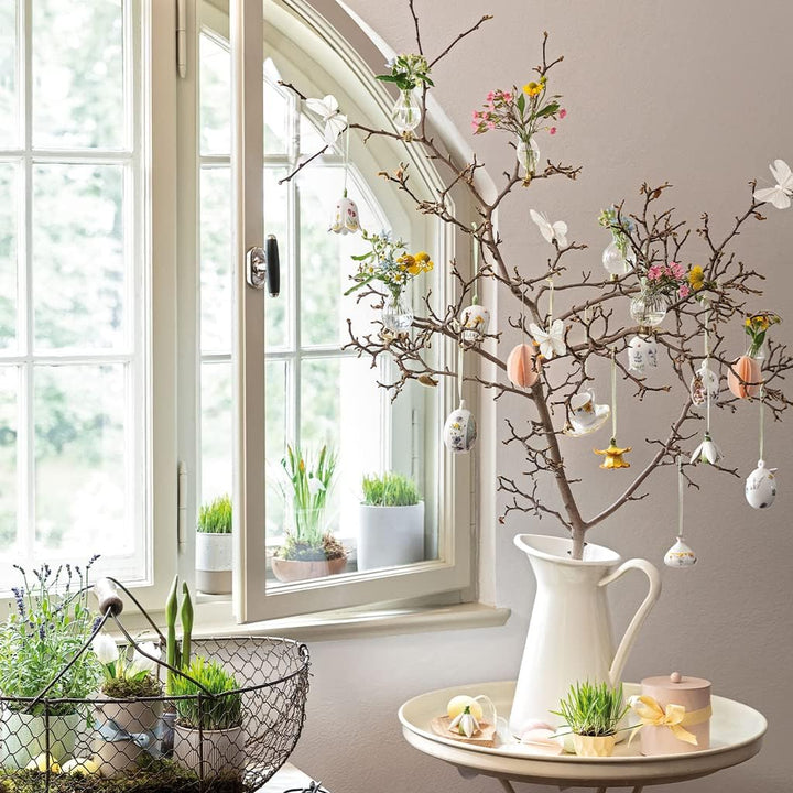 Villeroy & Boch "New Flower Bells Ornament Glockenblume, Porzellan, Grün/Gelb, Glöckchen