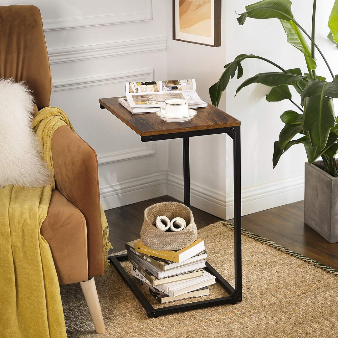 VASAGLE Beistelltisch Couch, Kleiner Sofatisch, Kaffeetisch, Schlafzimmer, Wohnzimmer, Arbeiten im B