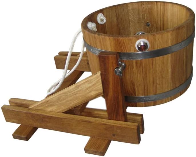 Bonpos Schwalldusche 10 Liter Eimer Eimerdusche Schüttdusche Saunazubehör Kübeldusche