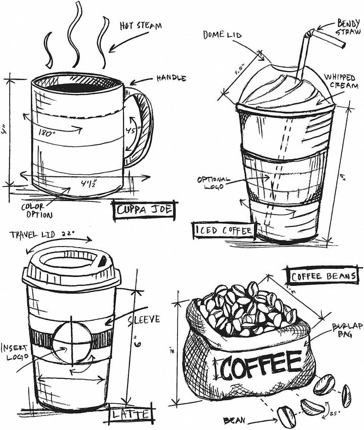 Stempel Fresh Brewed Anonymous_agw Blueprint Stempel, Motiv: Blumen-Herz, grau Blaupause "Frisch geb