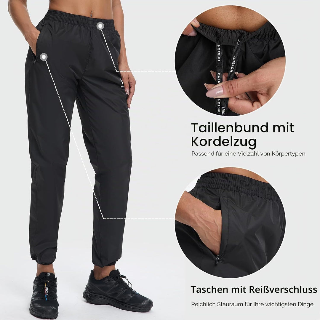 HOTSUIT Saunakostüm für Damen, Hose, Schlankheitsjacke, Fitnessstudio, Sweatshirt, Schweisskleidung,