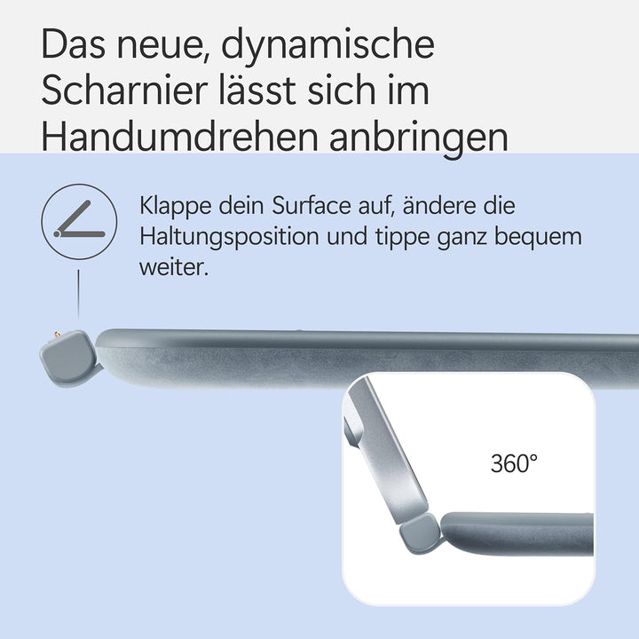 Microsoft Surface Pro 12" Keyboard mit Slim Pen | kompatibel mit Surface Pro 12" | QWERTZ | Ozean Ke
