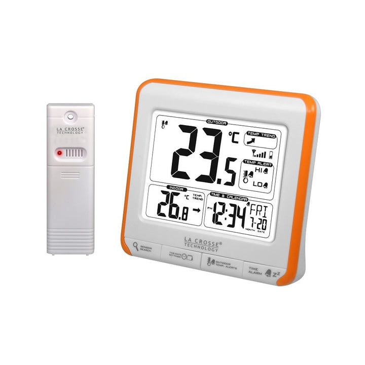 La Crosse Technology Wetterstation mit Warnsignal orange / weiss, orange / weiss