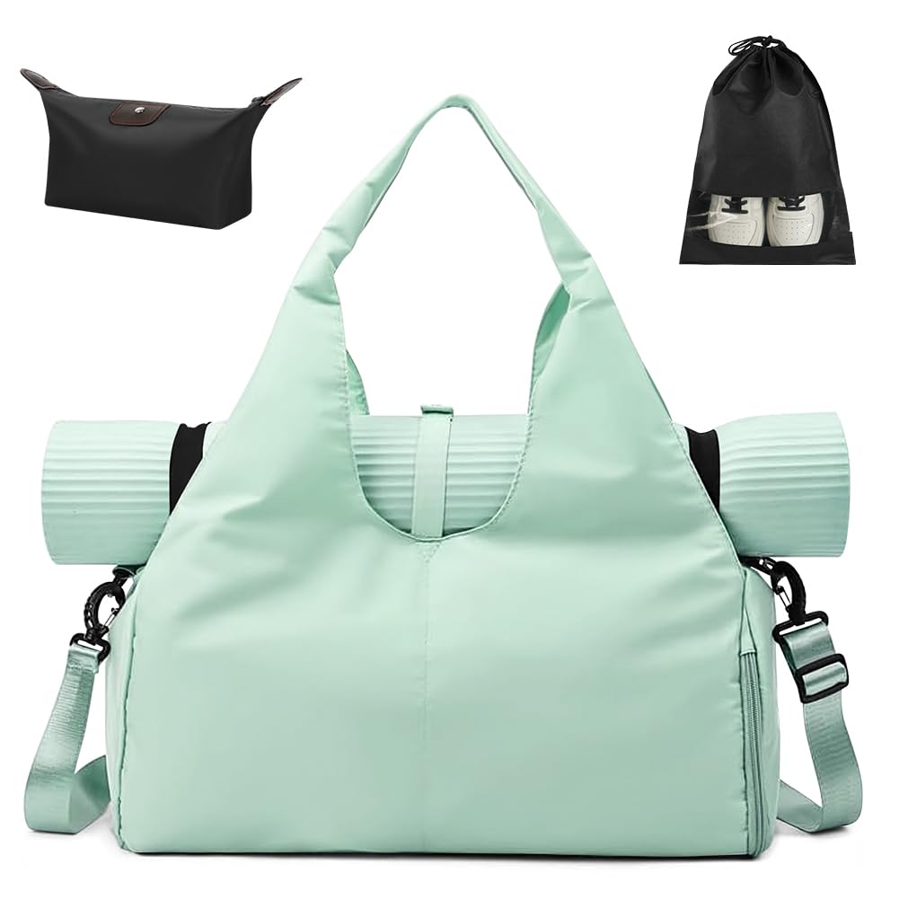 Sporttasche, Reisetasche mit Schuhfach &amp; Nassfach, Gross Gym Tasche für Damen und Herren, Wasserdich