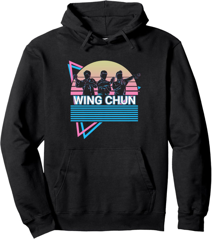 Kung Fu Wing Chun im Retro-Stil Pullover Hoodie