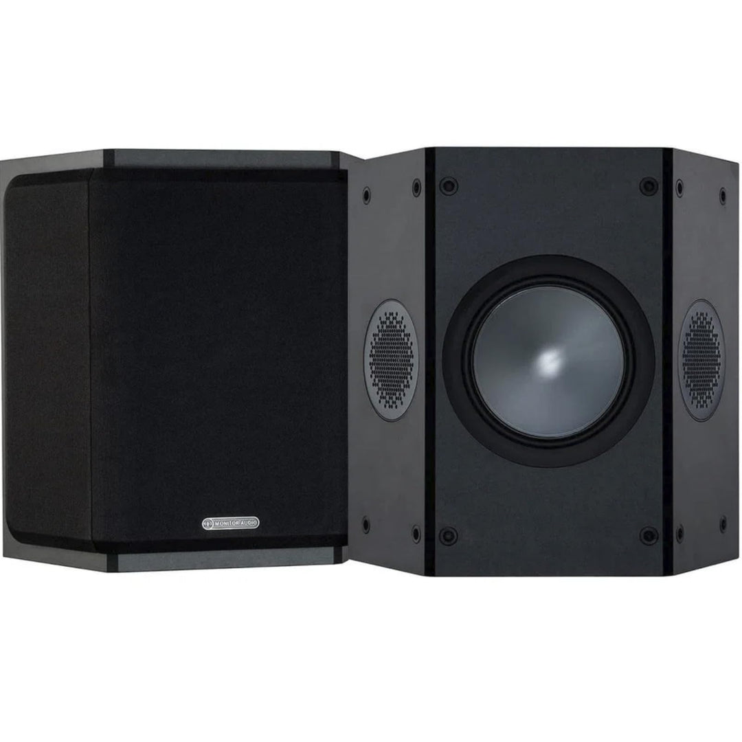 Monitor Audio Bronze FX 6G | Farbe: Schwarz | Surround-Lautprecher | Paar | Heimkino | 2-Wege | 8 Oh