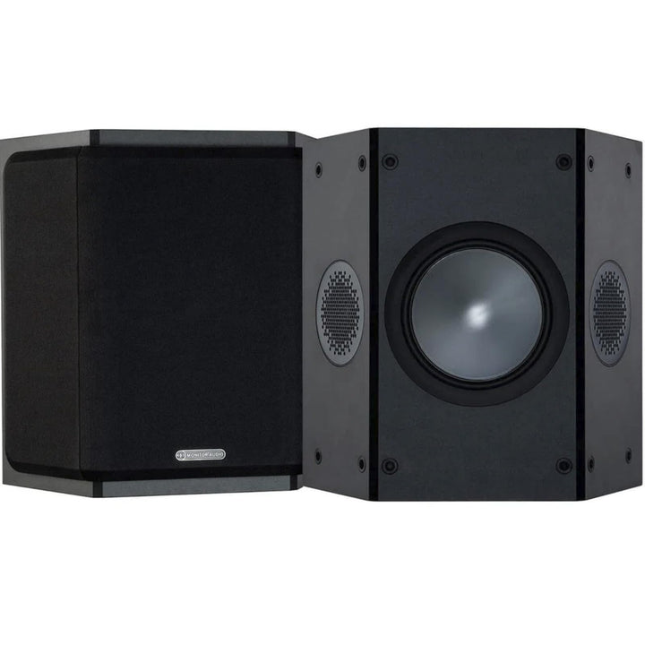 Monitor Audio Bronze FX 6G | Farbe: Schwarz | Surround-Lautprecher | Paar | Heimkino | 2-Wege | 8 Oh