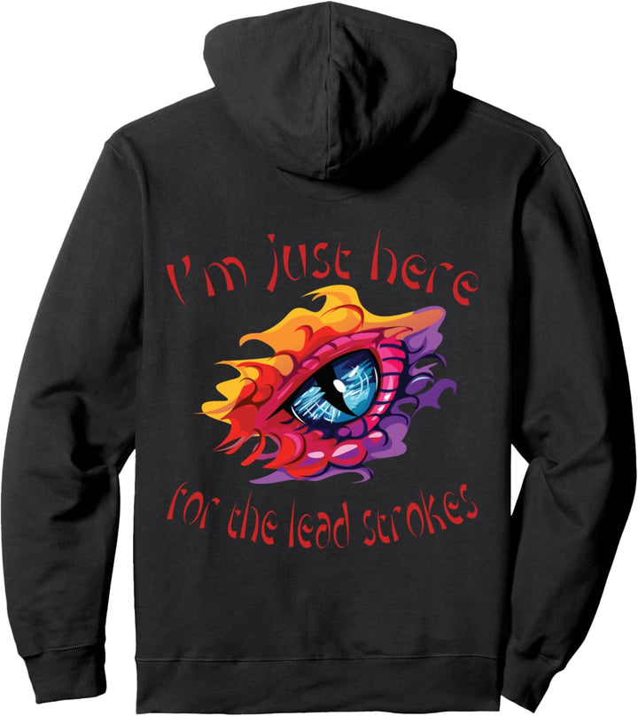 Drachenboot-Team Ich bin nur wegen der Führungsstriche hier Pullover Hoodie