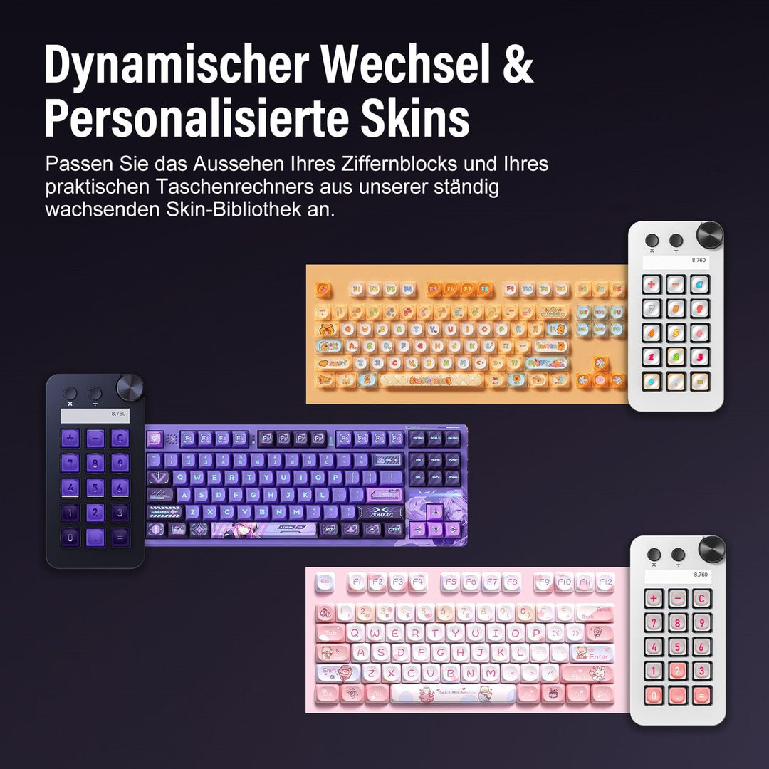 Basicolor N1 Stream Controller Deck & Macro Keypad: 3-in-1-Design mit 15 LCD-Tasten, Numpad & Rechne