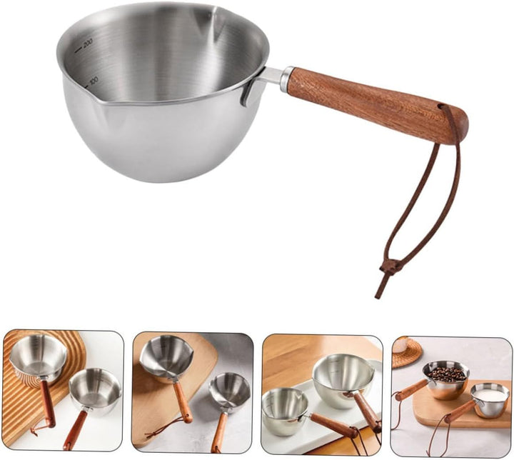 BESTonZON Butter-Sossentopf Mit Ausgiesser Kleiner Topf Zum Eingiessen Von Öl Kleiner Topf Mit Griff