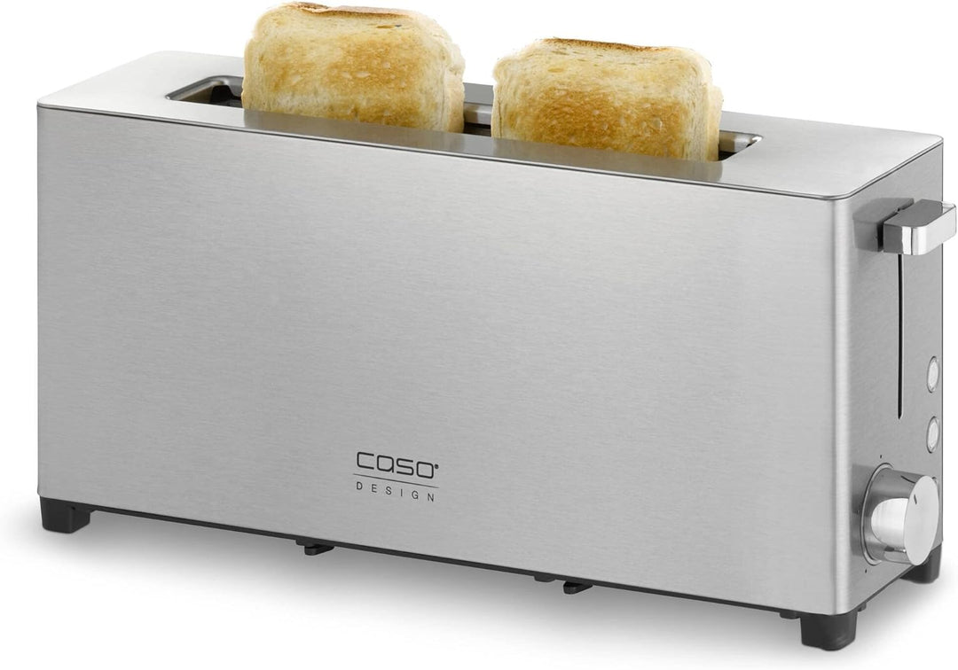 CASO Classico T 2 - Design Toaster, Edelstahlgehäuse, Optimale Röstgradeinstellung auf 5 Stufen, Ink
