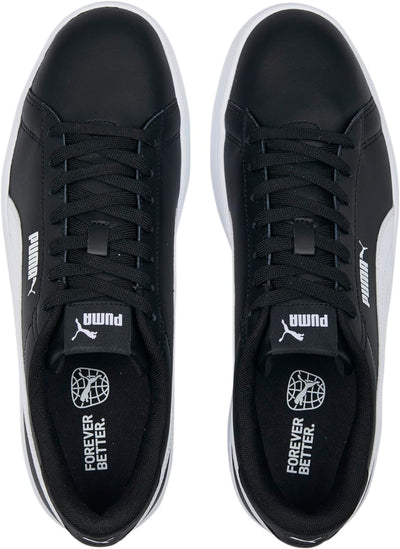 PUMA Unisex Adults' Fashion Shoes SMASH 3.0 L Trainers & Sneakers, PUMA BLACK-PUMA WHITE, 39