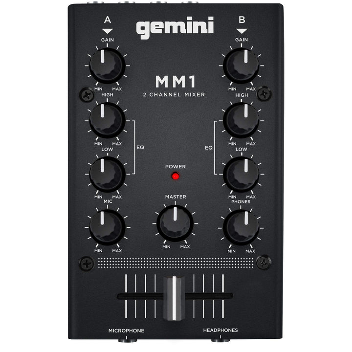 Gemini MM-1 - Mini 2 Kanal DJ Mixer