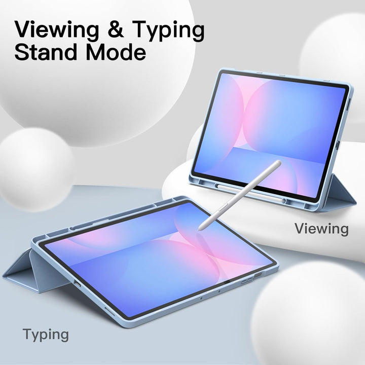 JETech Hülle für Samsung Galaxy Tab S10 FE Plus/S10 FE+ 13,1 Zoll mit S Pen Halter, Weiche TPU Tri-F