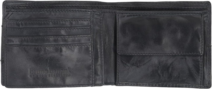 bruno banani Herren Geldbörse Portemonnaie Geldbeutel Schwarz 6861