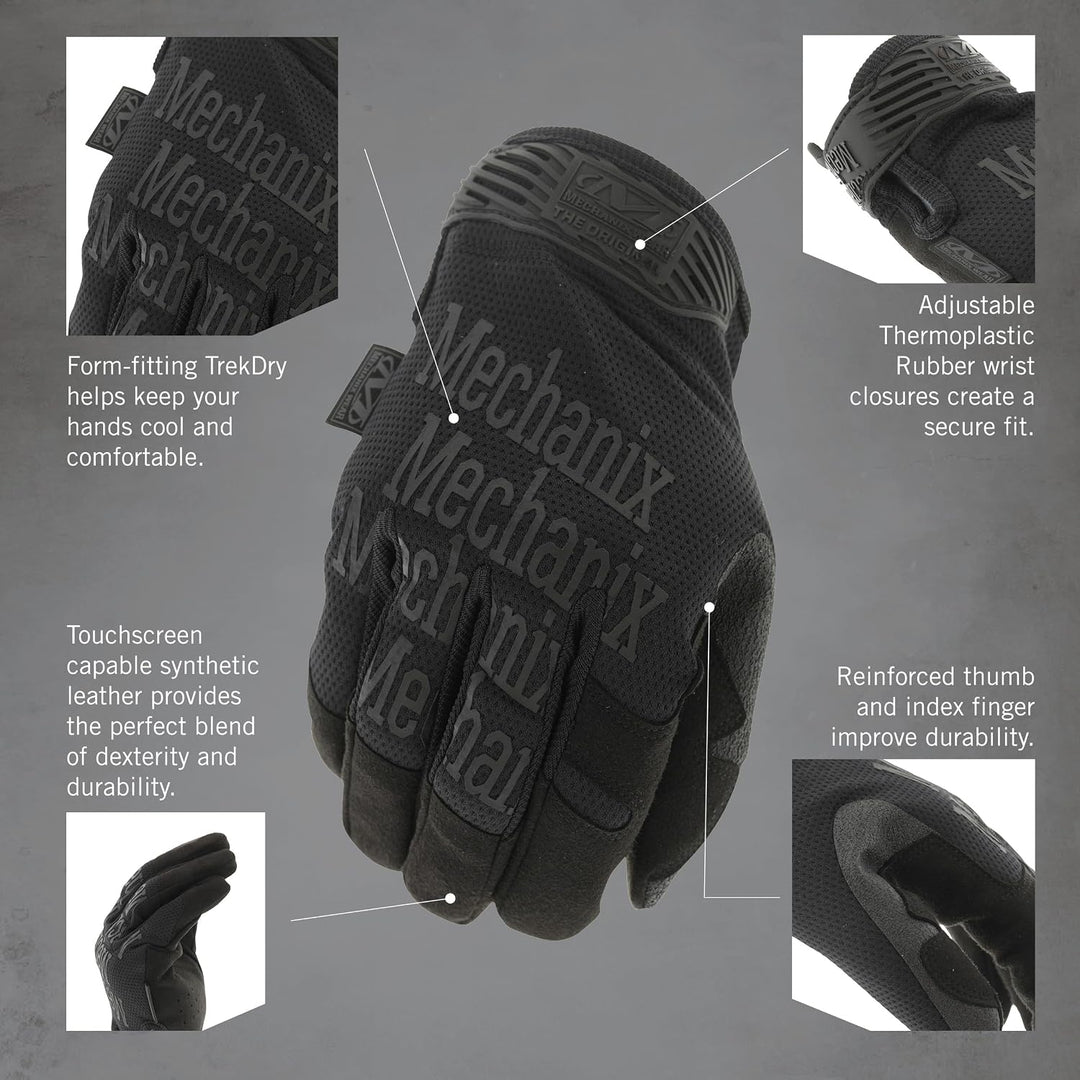 Mechanix MG-55-008 Wear Original Covert Handschuhe (Small, Vollständig schwarz) Einsatzhandschuhe 26