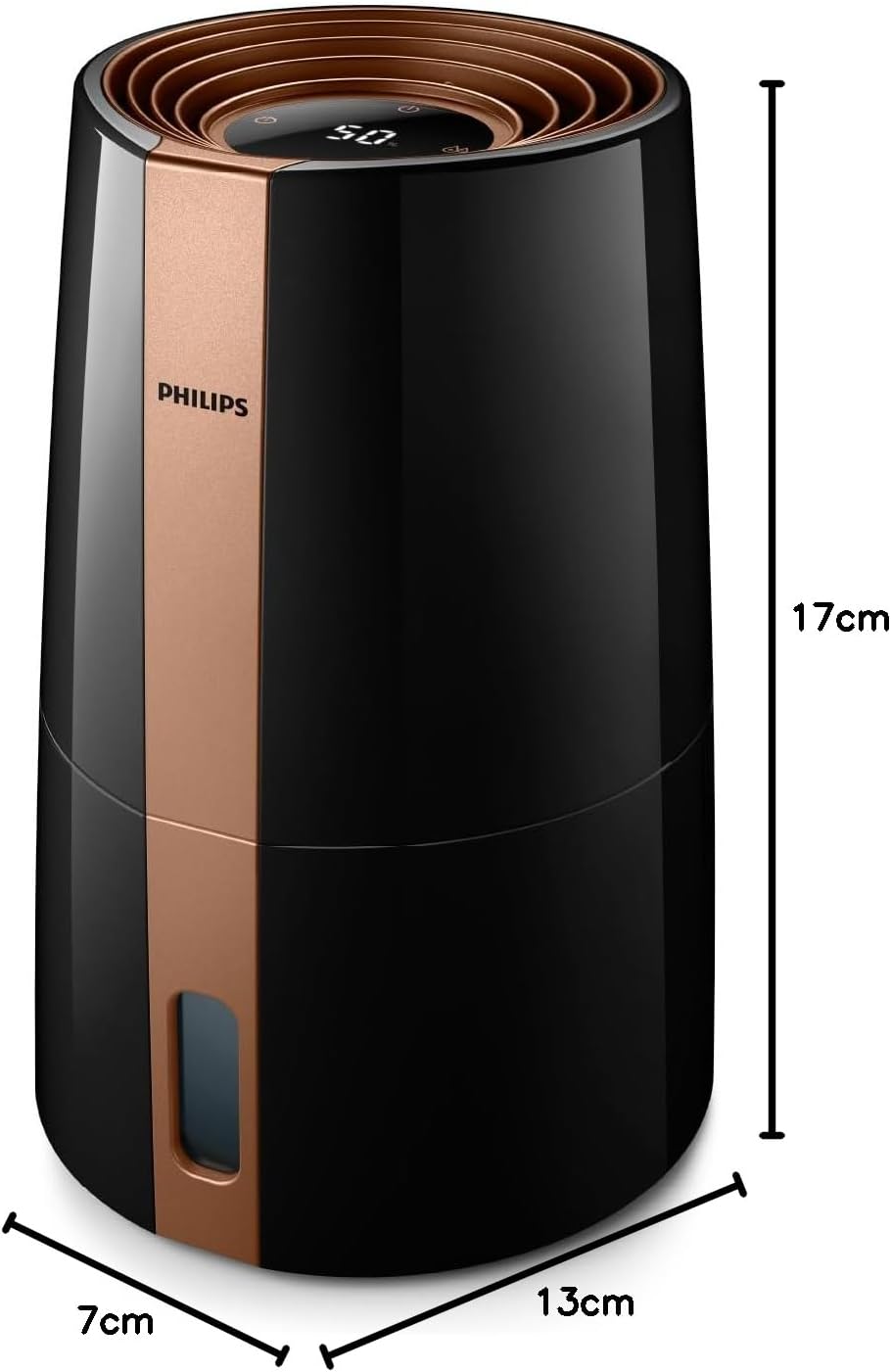Philips Luftbefeuchter 3000 Serie HU3918/10 (bis zu 45m², hygienische NanoCloud-Technologie, leiser