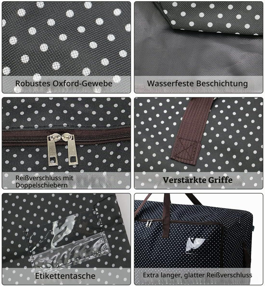 2pcs grosse Grösse Haus bewegen Lagerung Taschen für schwere Gegenstände, Kleidung, Bettwäsche, Fest
