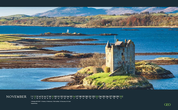 GEO - Sehnsuchtsorte 2026 – Wandkalender 58x36 cm, Poster-Kalender mit 12 Monatsblättern, deutschem