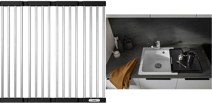 BLANCO 238483 Klappmatte als Abtropf für die Küchenspüle, faltbare Matte für das Waschbecken in der