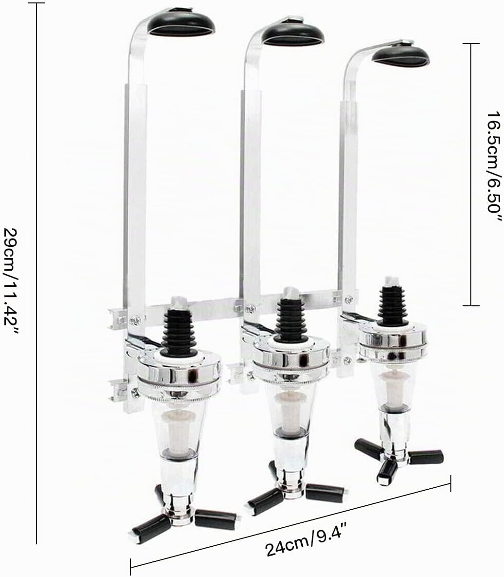 Flaschenhalter Wand und Dosierer, Baroptik für Homebar, Optik Spender für Spirituosen, Bar Butler Ge