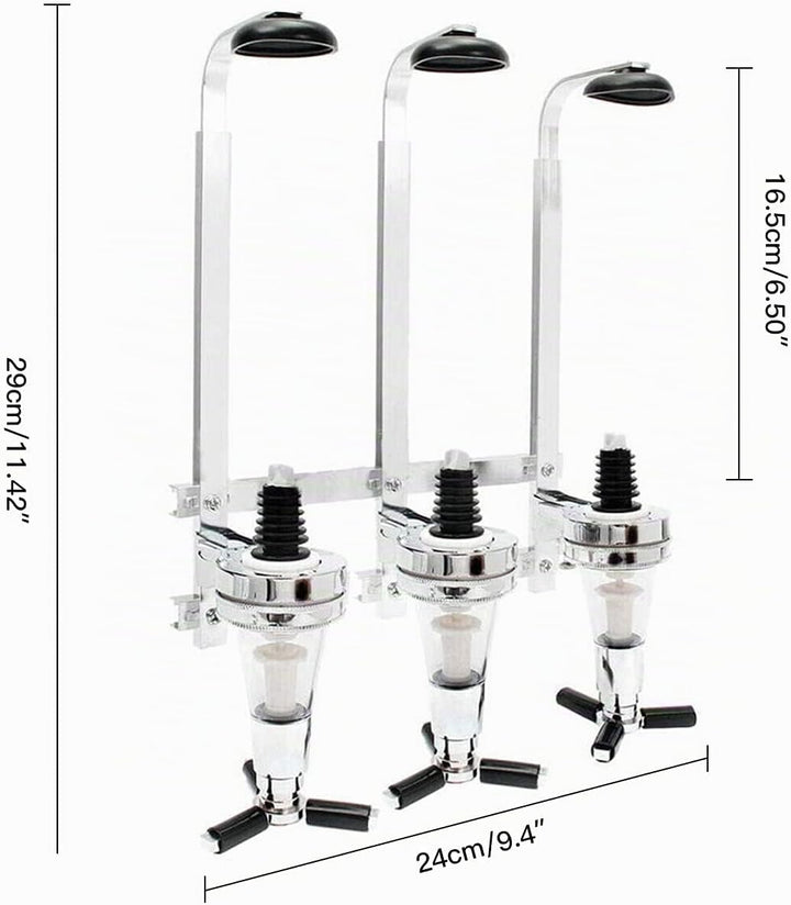 Flaschenhalter Wand und Dosierer, Baroptik für Homebar, Optik Spender für Spirituosen, Bar Butler Ge